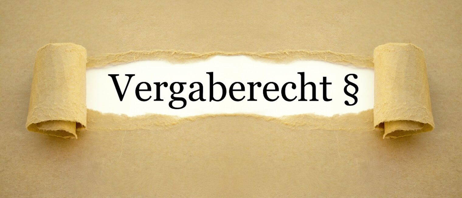 Zerrissenes Papier Vergaberecht