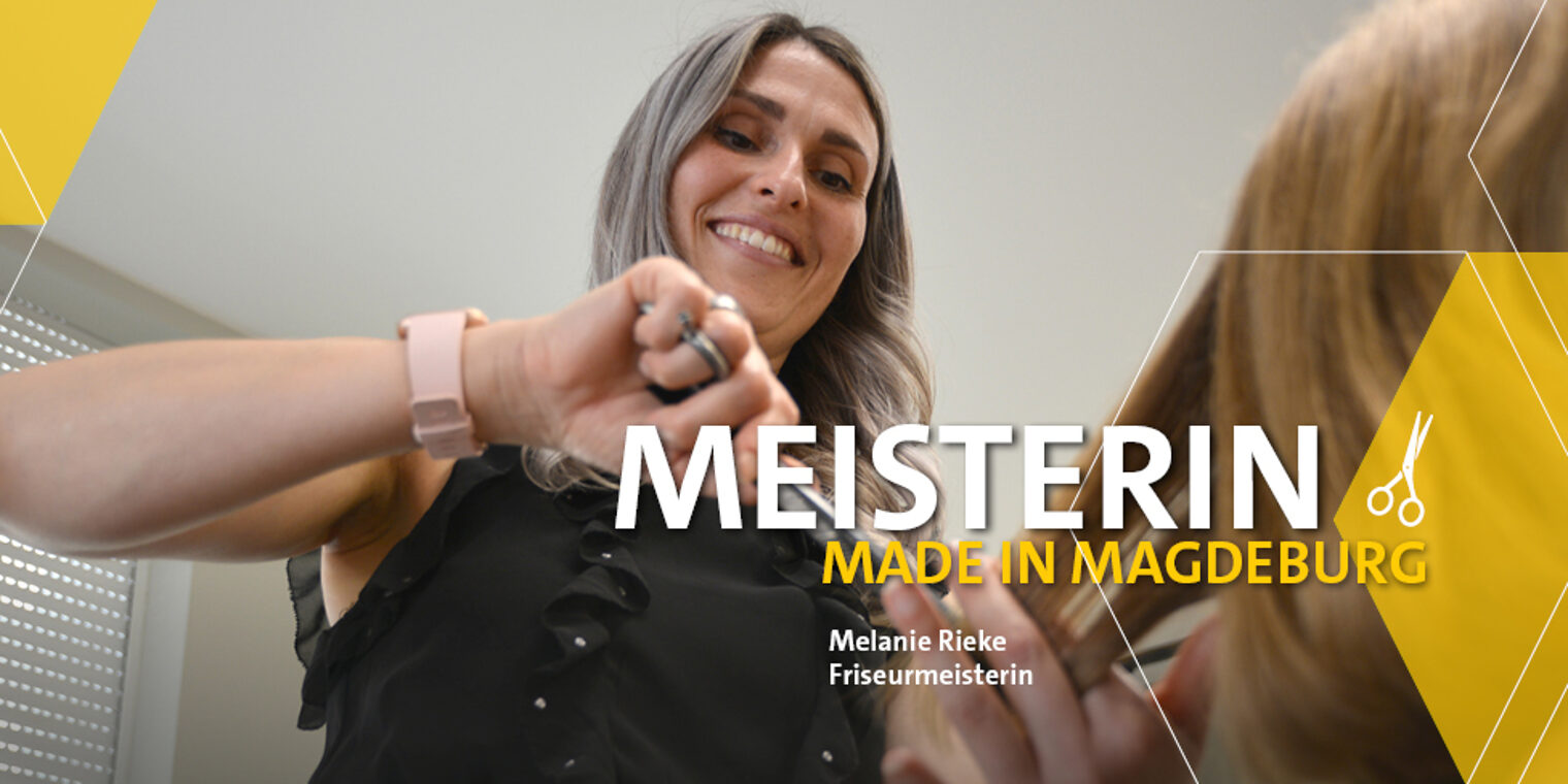 Friseurmeisterin Melanie Rieke. Friseurmeisterin Melanie Rieke.