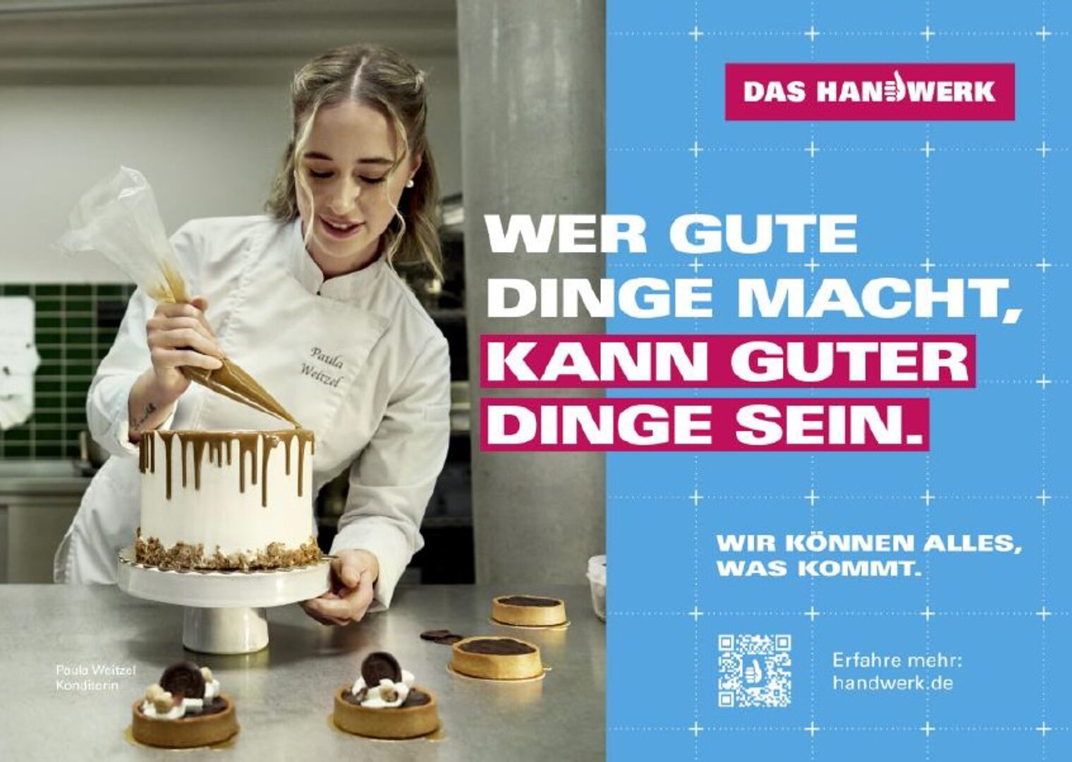 Vier frische Motive zeigen im Frühjahr 2025, dass sich das Handwerk nicht vor der Zukunft fürchtet, sondern sie mitgestaltet.